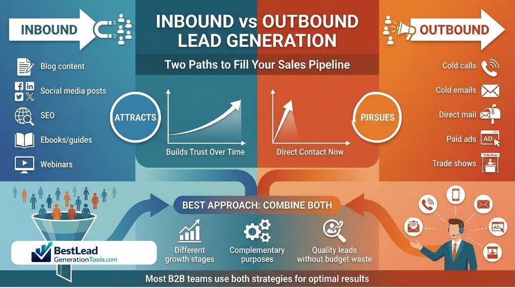inbound vs outbound lead generation