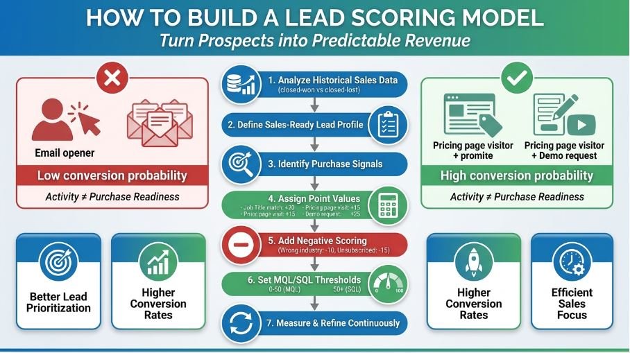 how to build a lead scoring model