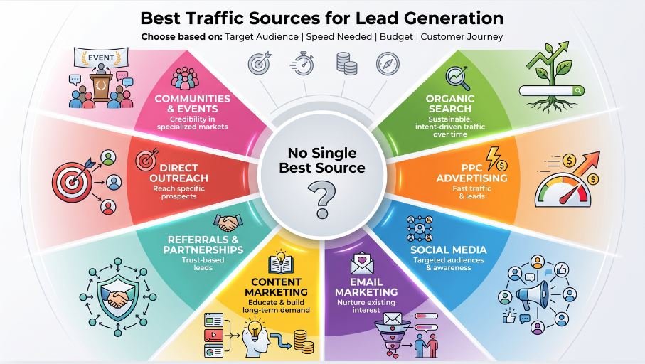 traffic sources for lead generation