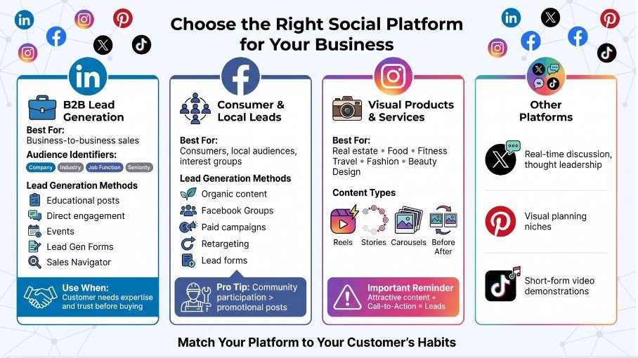 how to generate leads on social media
